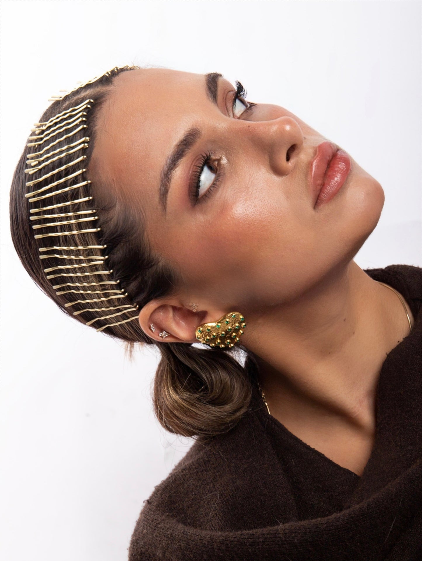 ALTIN VE TURMALİN HEYKEL KALP