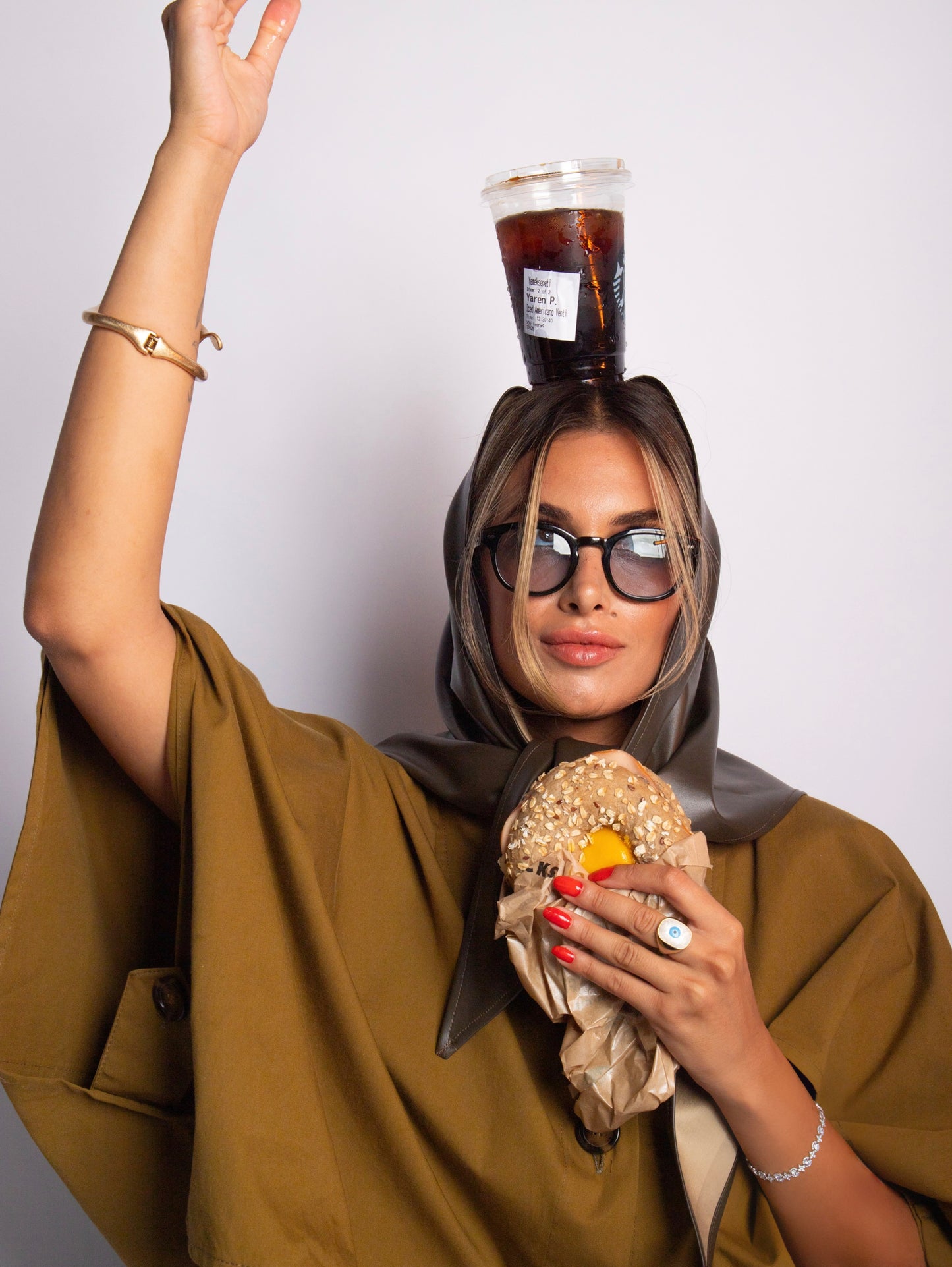 LEATHER BABUSHKA SCARF