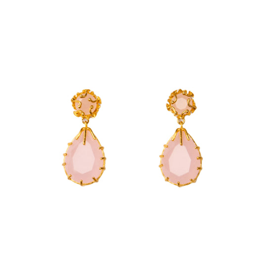 GÜL KUVARS DAMLA KÜPELER