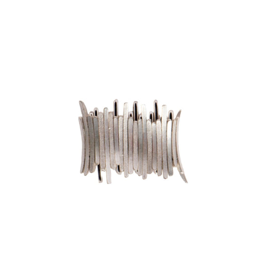 ÉLAN SCULPTURAL SILVER CUFF