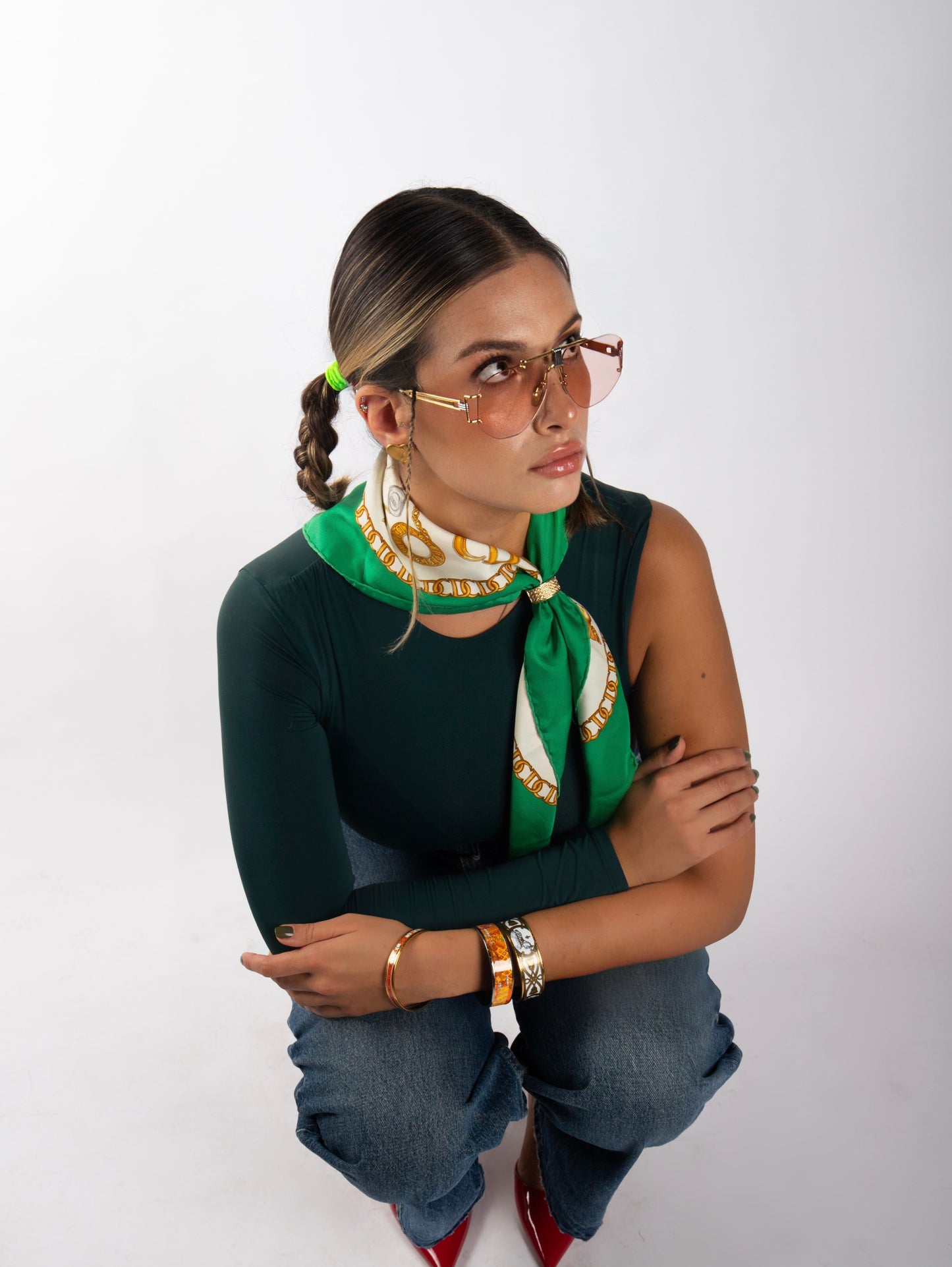 CHRISTIAN DIOR VINTAGE İPEK EŞARP