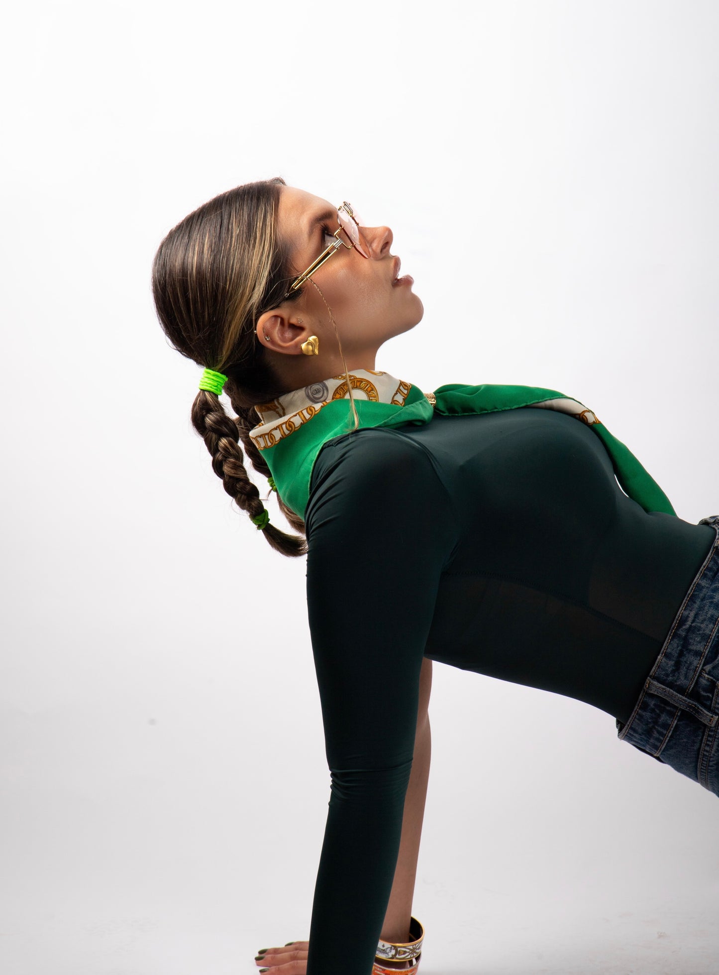 CHRISTIAN DIOR VINTAGE İPEK EŞARP