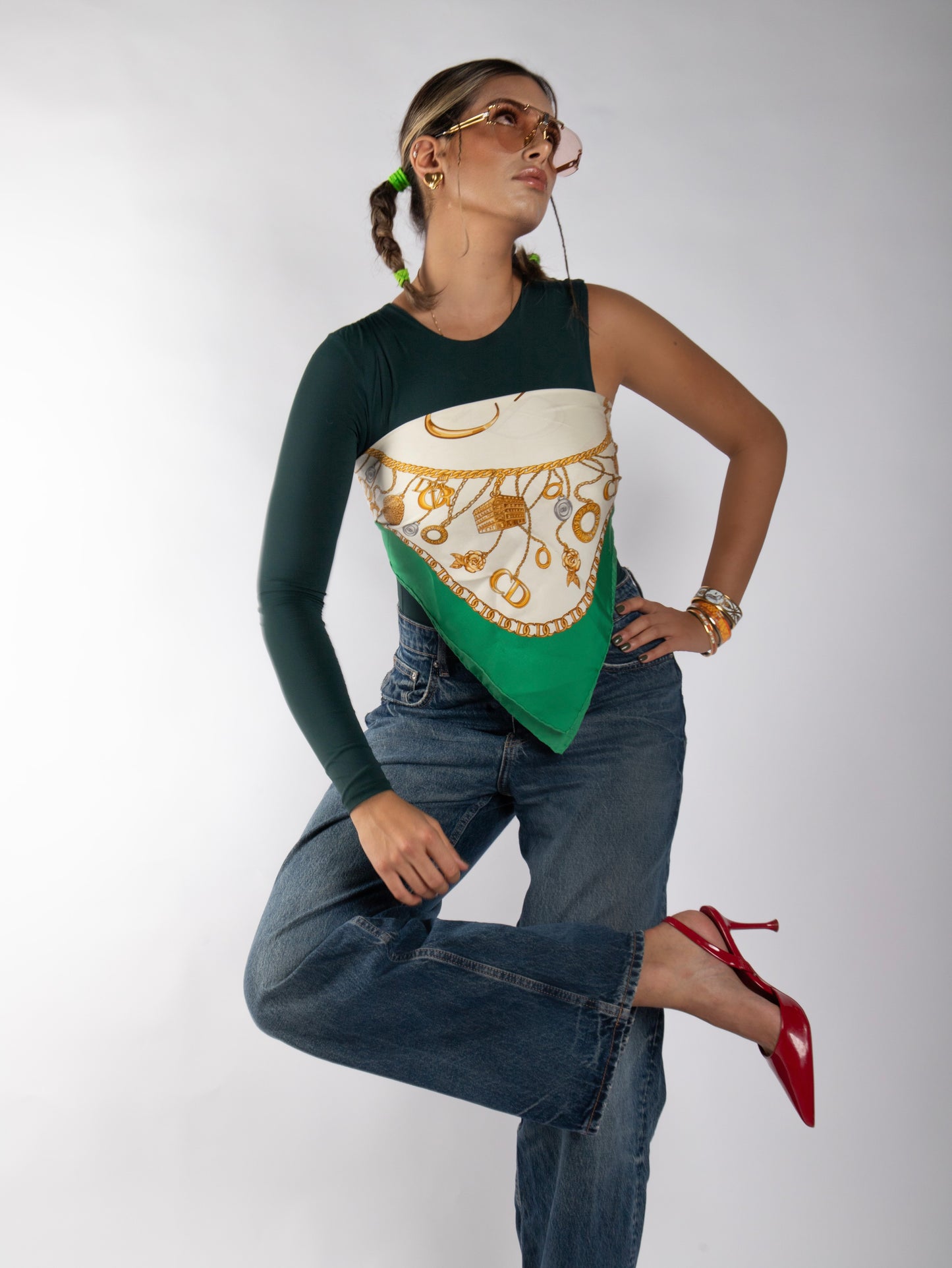 CHRISTIAN DIOR VINTAGE İPEK EŞARP