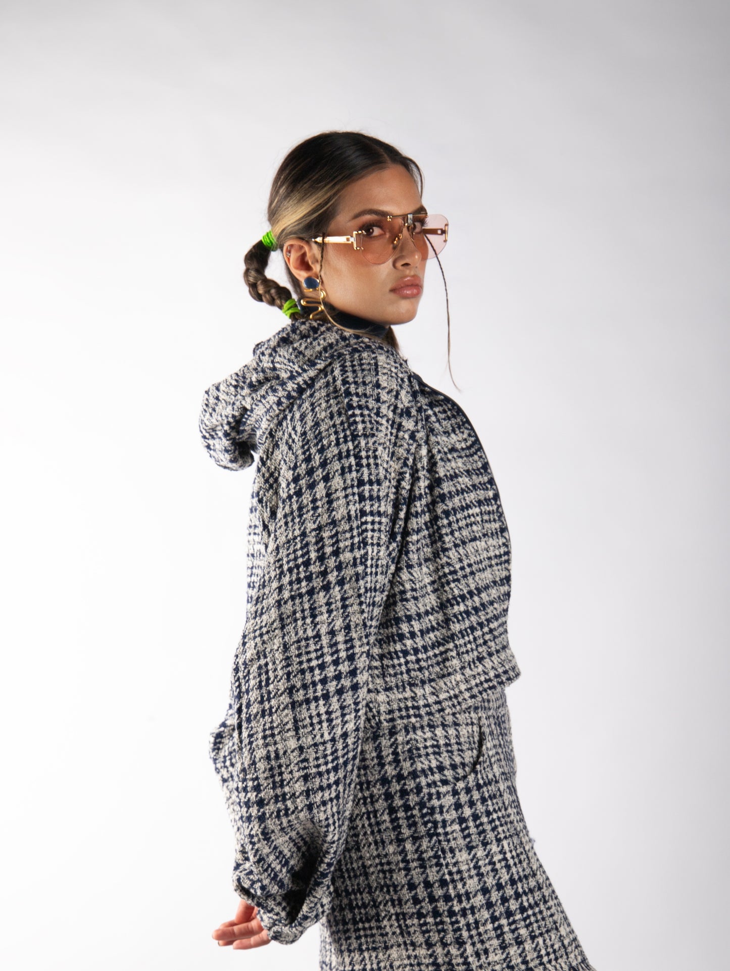 HOUNDSTOOTH TWEED CO-ORD