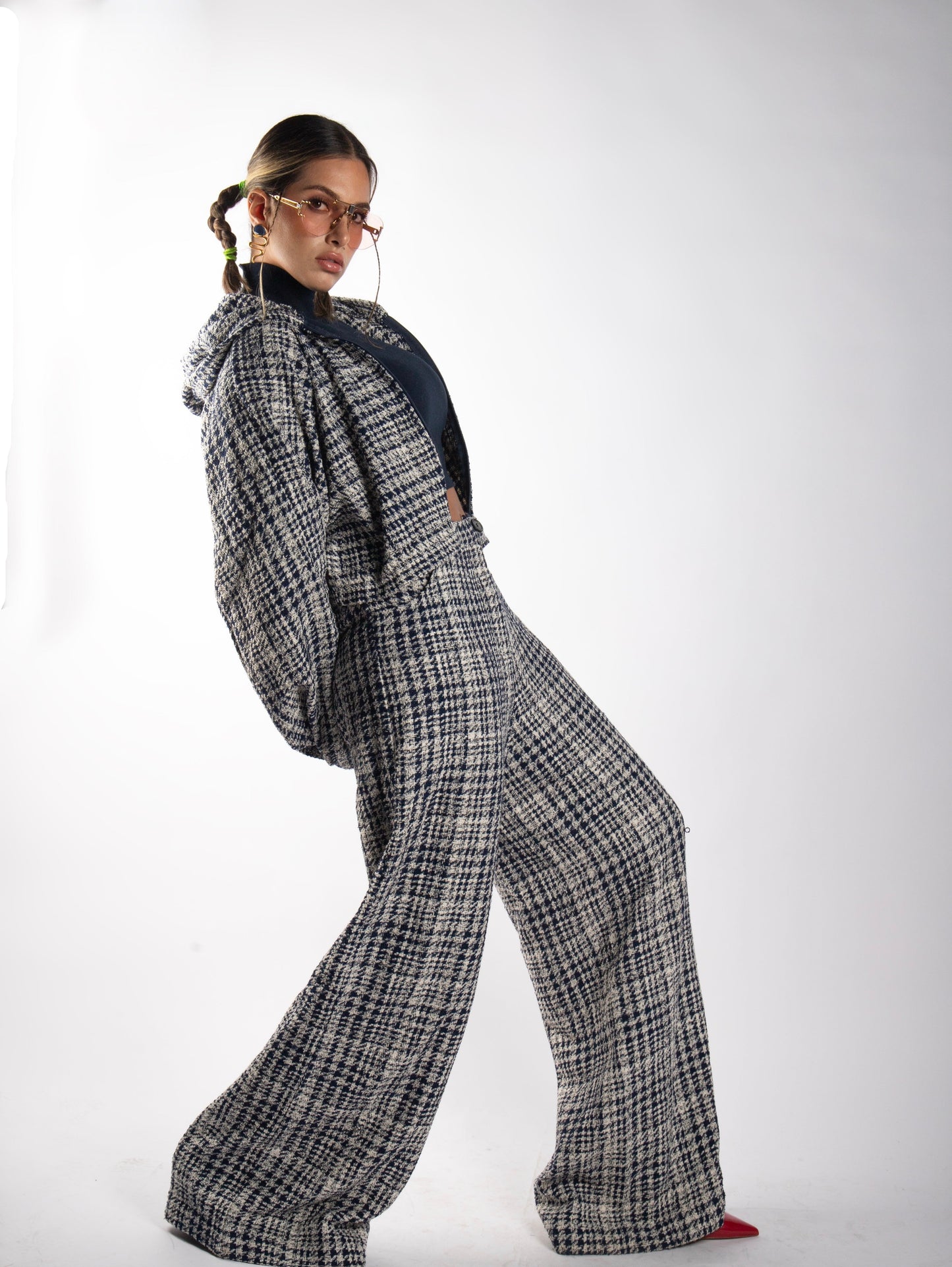 HOUNDSTOOTH TWEED CO-ORD