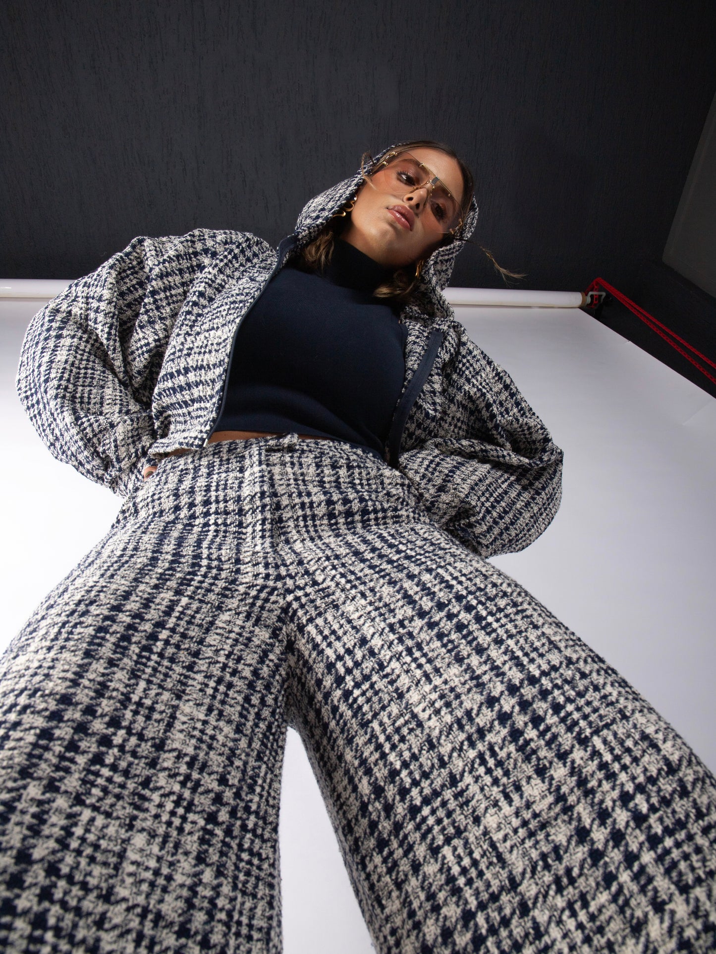 HOUNDSTOOTH TWEED CO-ORD
