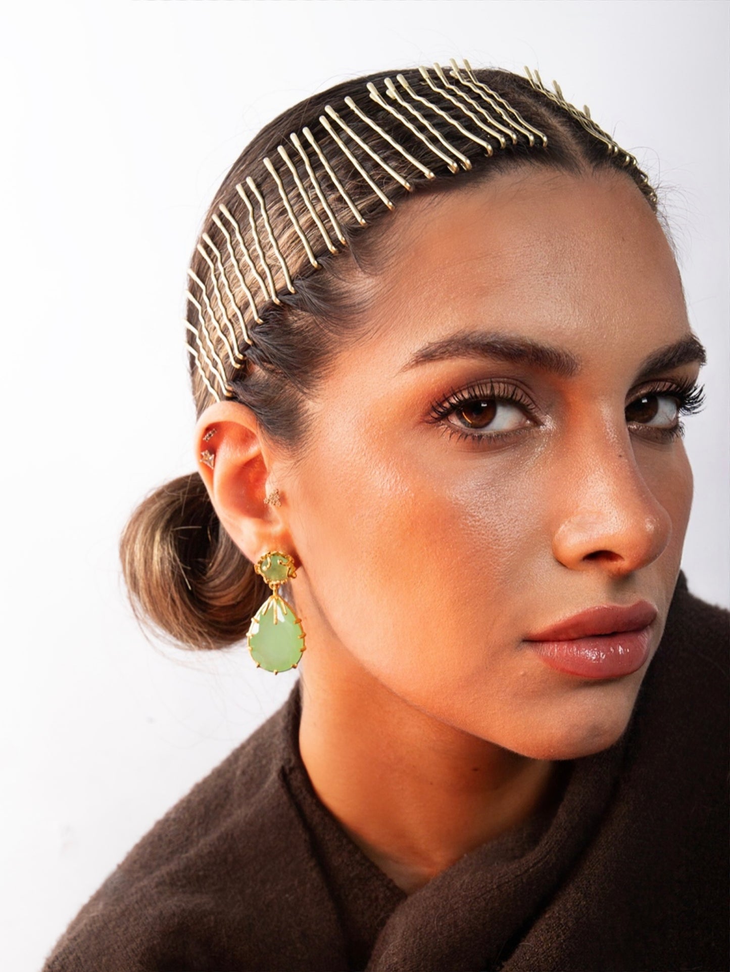 YEŞİL ONİKS DAMLA KÜPE