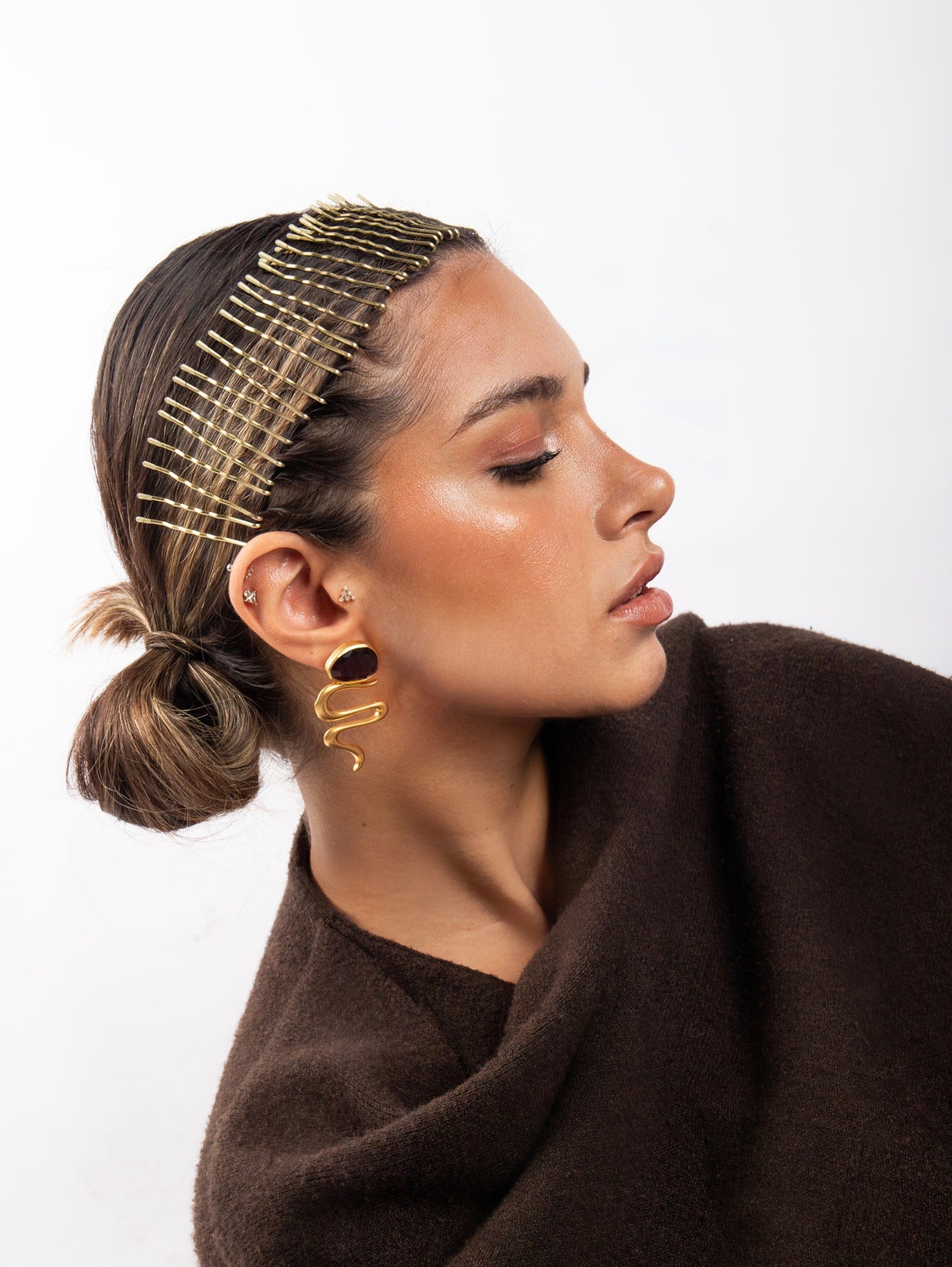 AMETİST HEYKEL KÜPELER