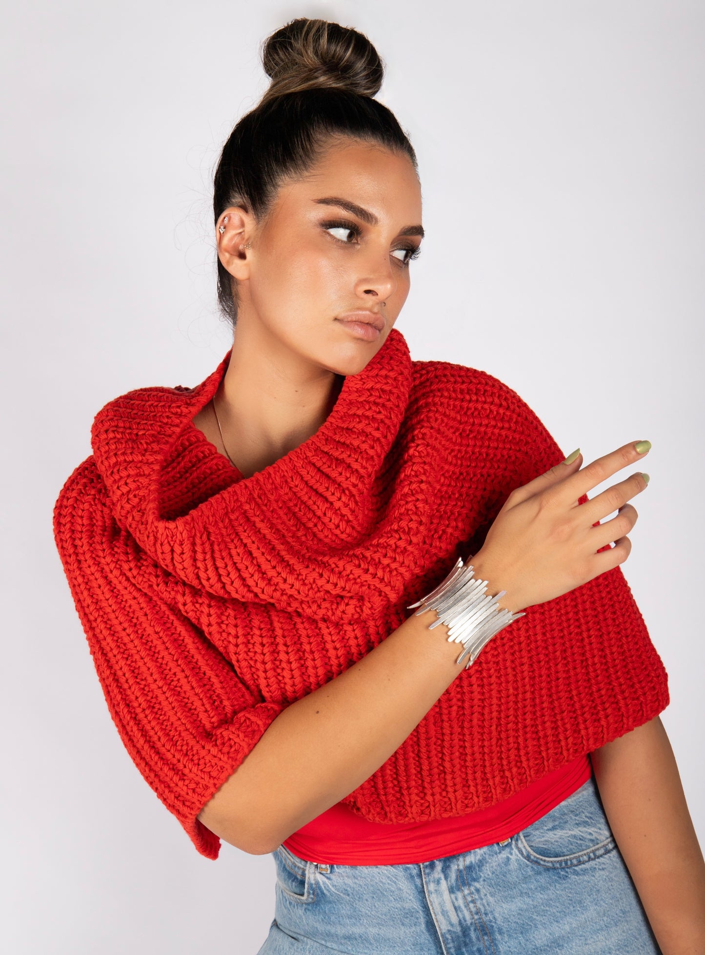 ÉLAN SCULPTURAL SILVER CUFF